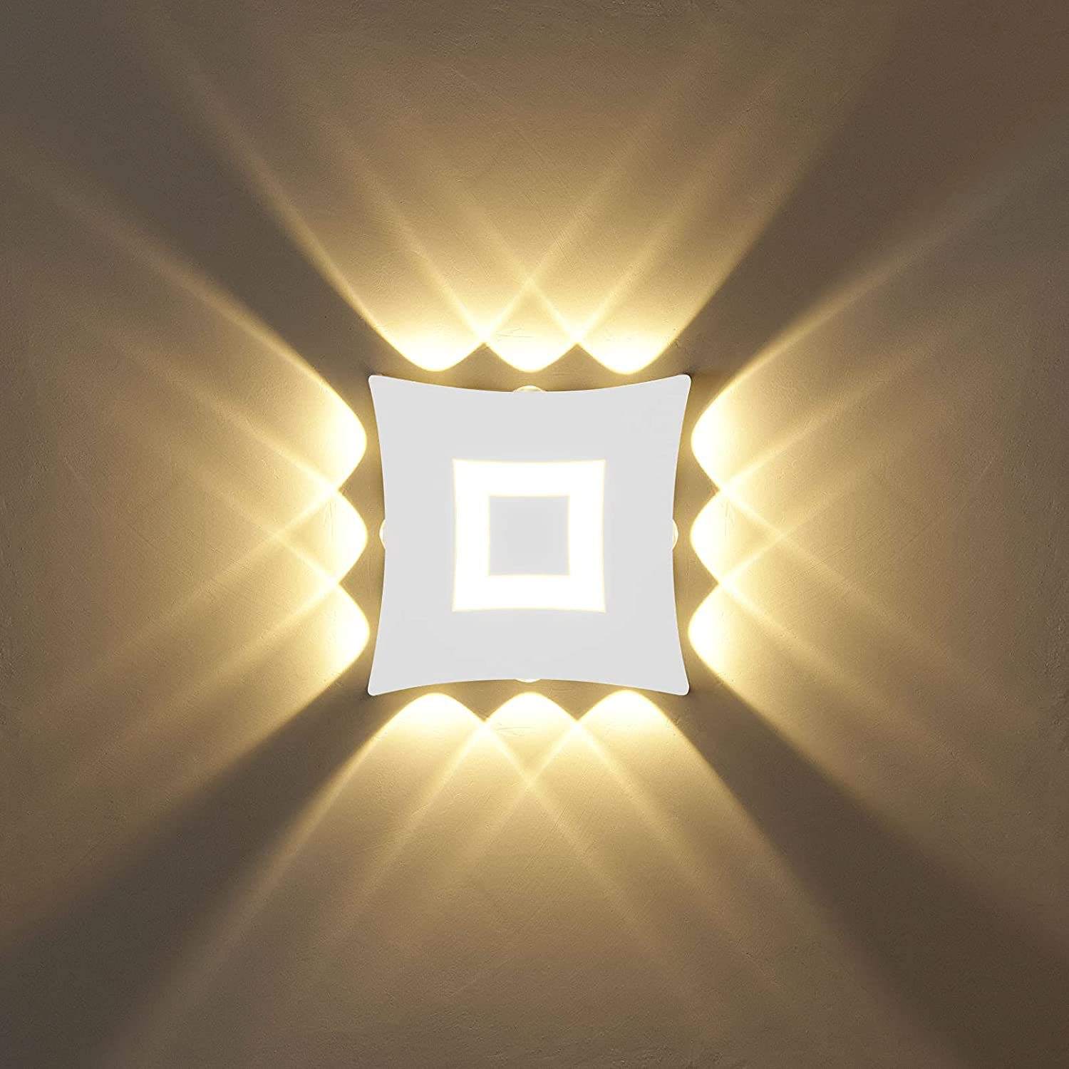 Applique murale moderne Cube Led applique murale étanche IP65 applique murale intérieure 110V 220V pour salle de bain éclairage extérieur 4W 6W 8W