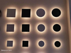 Lampe de mur d'éclipse des lumières menées modernes 150mm et veilleuse intérieure décorative