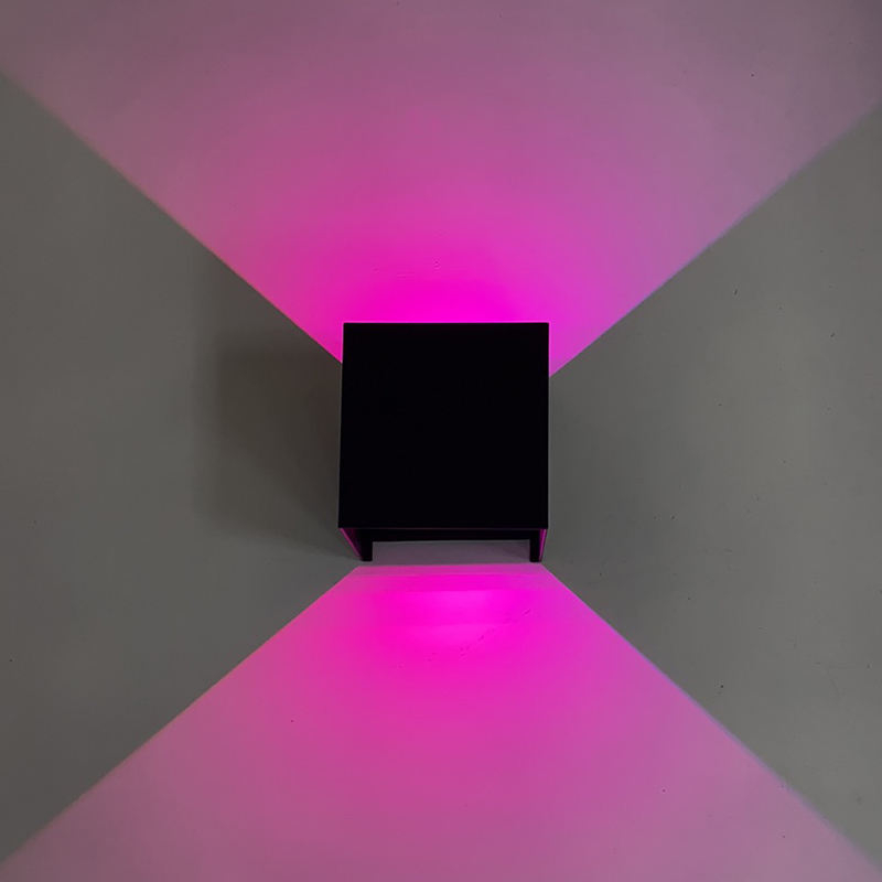RGB 9W Smart extérieur LED applique murale créative en aluminium applique murale escalier maison salle de bain chambre lumière intérieur Decora lumière