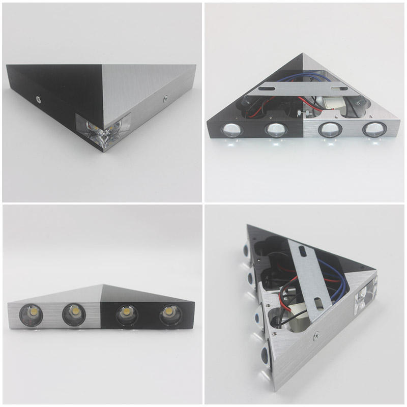 Kontak 4 voies faisceau étroit spots Rectangle Led éclairage mural jaune vert quantité lumineux rouge blanc bleu corps lampe puissance
