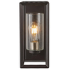 Vente chaude luminaires muraux extérieurs noir et or finition applique murale en verre semé support mural pour porche jardin lumière