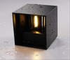 Style industriel 12W AC85-265V Étanche IP65 Faisceau Réglable En Aluminium Extérieur LED Cube Applique Murale