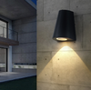 Applique murale LED à tête unique étanche IP65 lampe de couloir de jardin extérieur applique intérieure AC85-265V