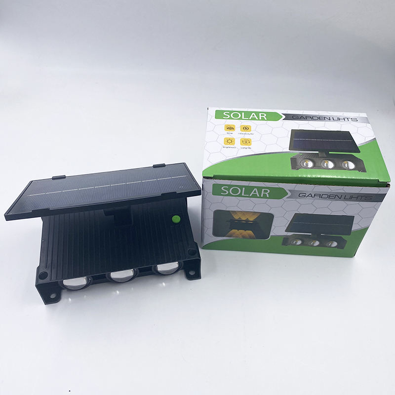 Jardin créatif rue cour IP65 étanche tout en un panneau solaire capteur de mouvement intelligent lampes LED applique murale extérieure solaire