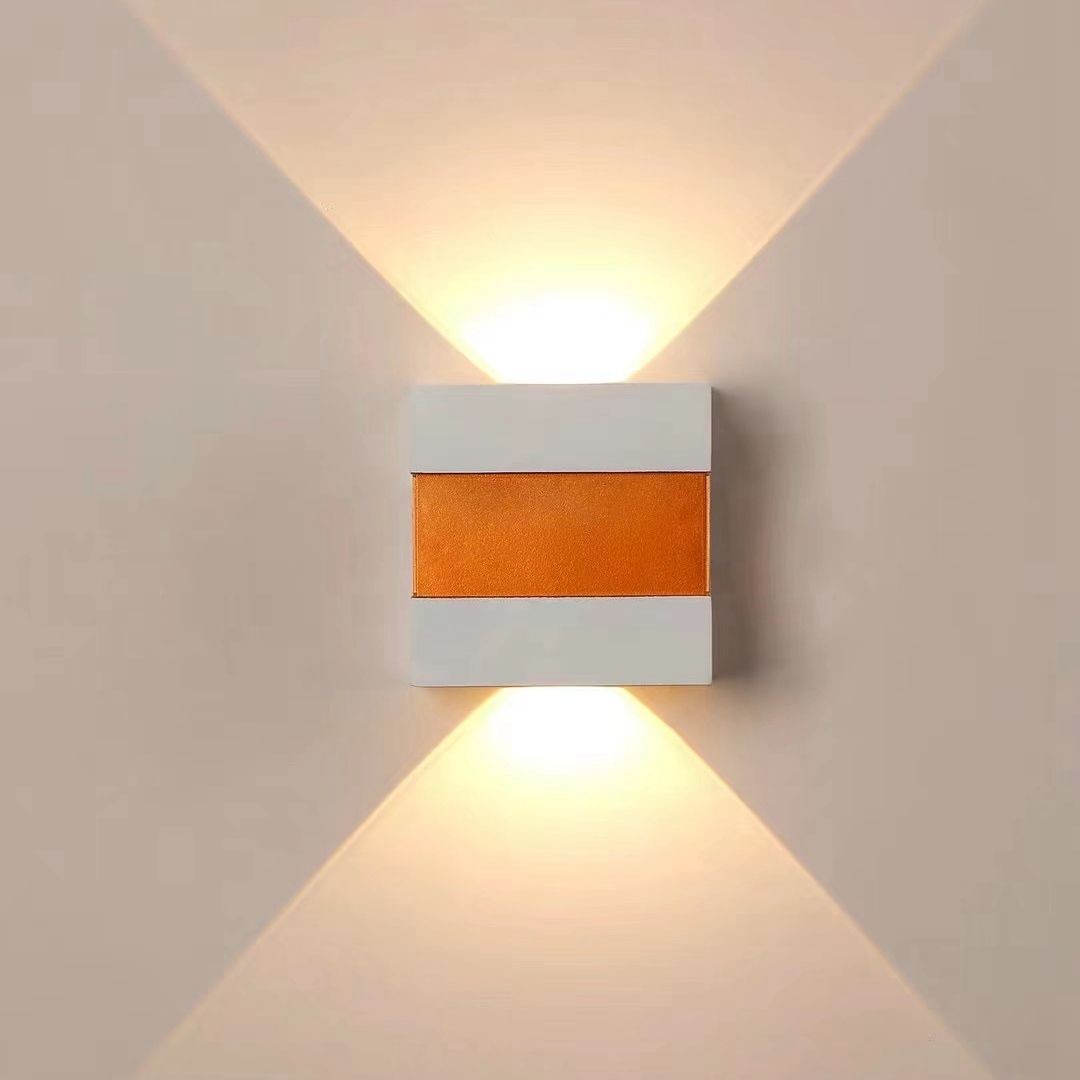 Décor à la maison 6W 12W LED applique murale intérieur extérieur étanche en aluminium à deux têtes applique pour jardin porche chambre escaliers lumières