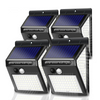 LED solaire intelligente extérieure étanche haut et bas éclairage lumineux décoration de jardin lumières solaires escaliers clôture lampe de lumière du soleil
