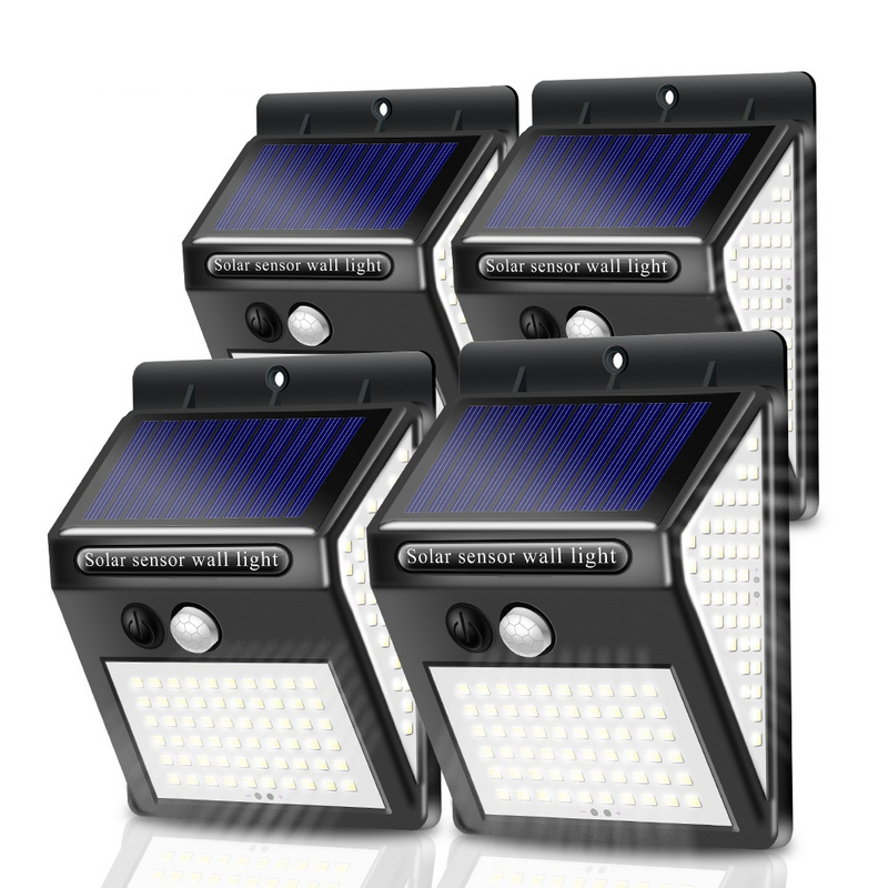 LED solaire intelligente extérieure étanche haut et bas éclairage lumineux décoration de jardin lumières solaires escaliers clôture lampe de lumière du soleil