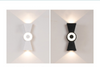 Applique murale étanche à corne de lumière led et veilleuse extérieure moderne dans une applique murale haut et bas de haute qualité