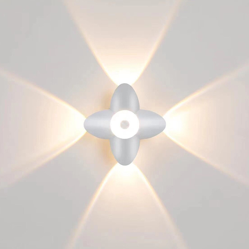 LED applique murale extérieure haut vers le bas décoration murale lumineuse projecteur Lotus Villa couloir balcon couloir fond applique murale