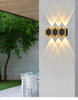 Applique murale dorée couleur haut et bas applique murale extérieure IP65 porche jardin applique murale & intérieur chambre lampes de chevet éclairage de décoration appliques extérieures en aluminium
