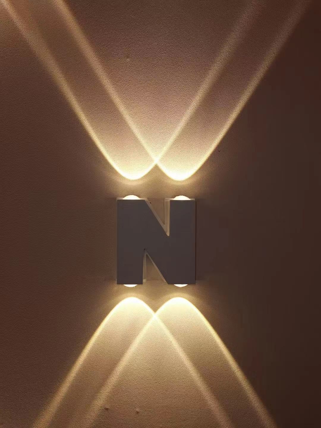 Hagood 3D Led numéros de maison lumière extérieure étanche maison hôtel porte plaques en acier inoxydable Illumilous signe adresse adaptateur gratuit