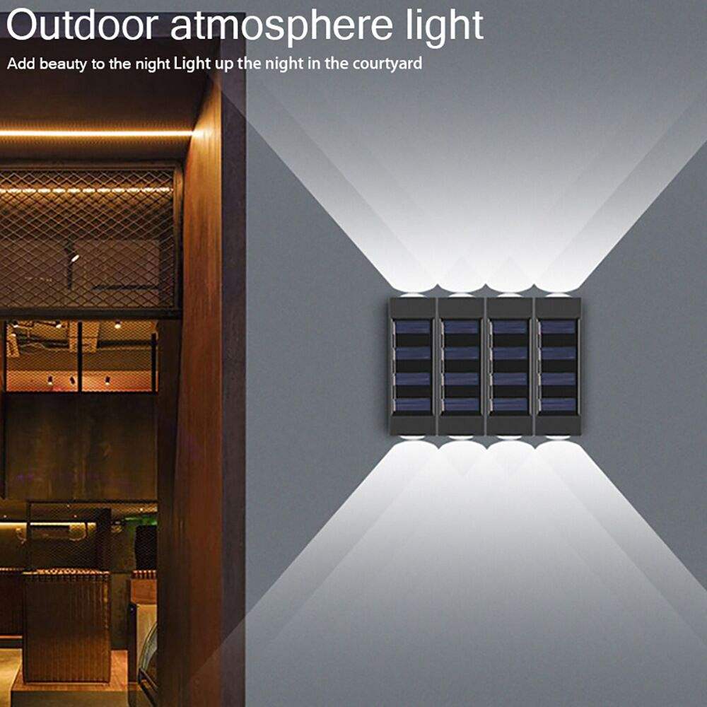 Solaire Led Lumières Extérieure Mur Lampe Décor Solaire Wandlamp Extérieur