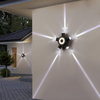 Croix étoiles design moderne Un faisceau de lumière extérieur jardin IP65 led applique murale étanche 4 W/12 W Extérieur Mur Décoratif