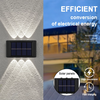 Applique murale solaire haut et bas décoration extérieure jardin cour maison applique murale étanche lumineuse extérieure