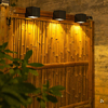 Lumière solaire extérieur applique jardin haut vers le bas étanche en aluminium lumière du soleil applique murale lampe solaire LED lumière extérieure