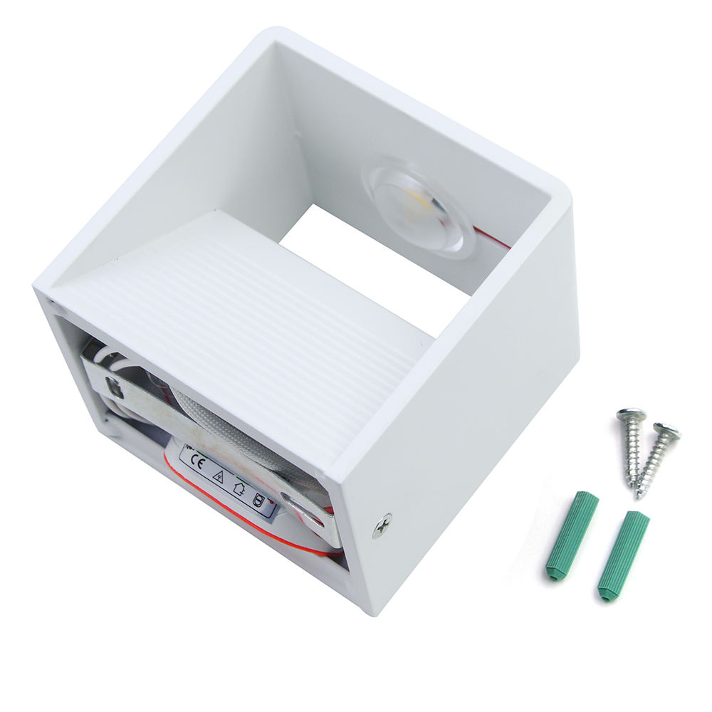 3w 5w Applique Murale Intérieure Éclairage Led Éclairage Intérieur Led Cube De Poterie Applique Murale Intérieure Carré Petite Veilleuse Unique Applique Murale Intérieur Hôtel Décoration Bonne Qualité 