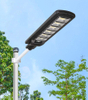 Projecteur solaire IP66 extérieur étanche et Protection contre la foudre avec cadre en verre PC anti-perte lampadaire solaire