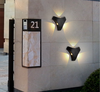 3W Applique Murale Extérieure Étanche Couloir Escalier Cour Porte Extérieure LED Super Lumineux Étanche Lampe Triangle Lampe Extérieure