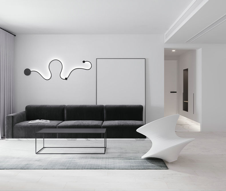 Einfache Moderne Kreative Wohnzimmerlampe Hintergrundwanddekoration Designer Lamp Speziell Geformte Nachttischlampen