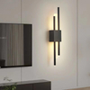 6W longue bande applique salon fond mur étude chambre lampe de chevet simple moderne nordique lumière luxe grille créative