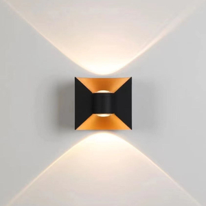 6W arc applique murale LED étanche applique murale prix usine noir et blanc logement jardin ménage lumières décoratives