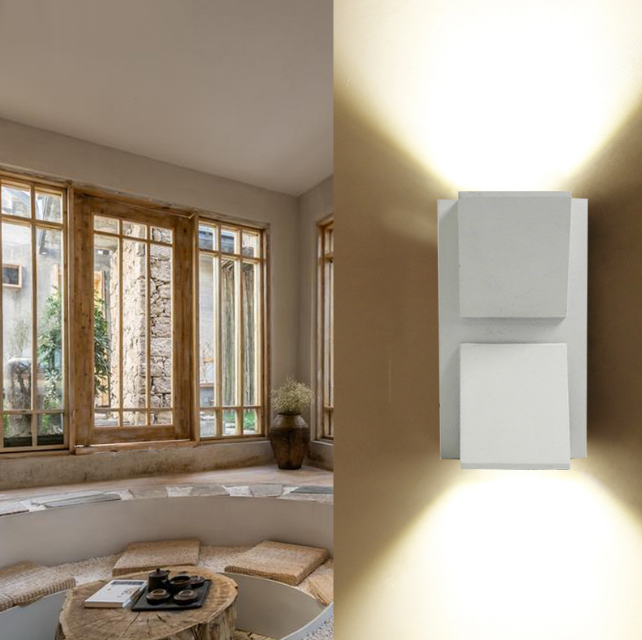 5W 12W lampe à LED éclairage extérieur étanche applique murale moderne en aluminium haut et bas led applique murale extérieur jardin cour porche lumière