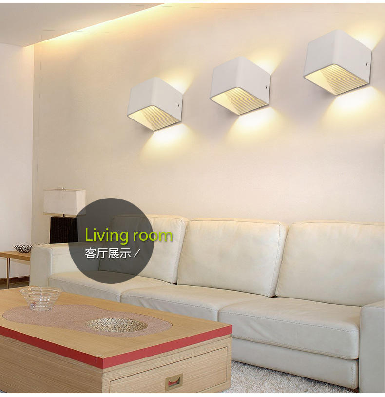 2023 3W 5W mur LED lampe Lampada chambre à côté applique murale maison décoration intérieure éclairage couloir applique murale en aluminium AC90-260V