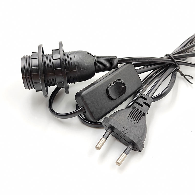 1.8 m E14 gradateur support de Base de lampe cordon d'alimentation câble électrique gradateur interrupteur cordon pour lampe de sel de l'himalaya prise ue 303 2 pièces