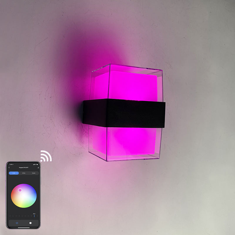 Tuya Smart WiFi mur LED lampe 10W RGBW extérieur intérieur APP étanche applique Dimmable jardin lumière fonctionne avec Alexa Google Alice