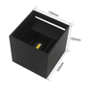 Capteur de mouvement 12W mur LED lumière extérieure étanche IP65 porche jardin applique décoration éclairage Dimmable CubeCOB marchandises