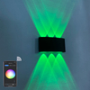 RGBW APP contrôle lumière intelligente en forme d'arc extérieur étanche haut et bas LED applique murale intelligente en aluminium applique murale moderne éclairage applique murale