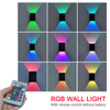 5W Lampe en aluminium moderne Art déco LED applique murale RGB luminaire lampe de chevet chambre veilleuse