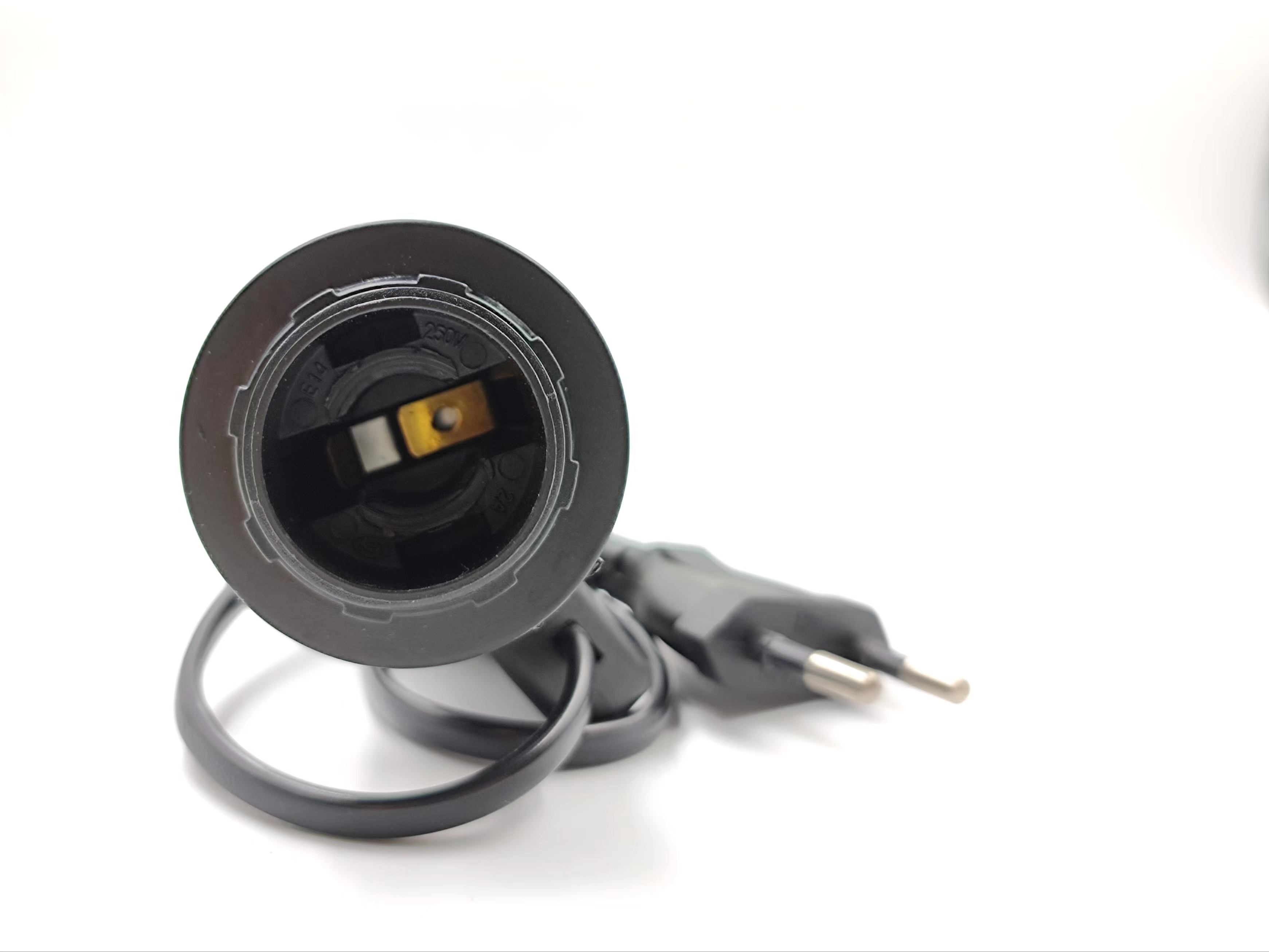 Prise de lampe de sel de l'himalaya prise de fil électrique prise EU AU US 303 interrupteur 301 interrupteur dimmable E14 E27 douille