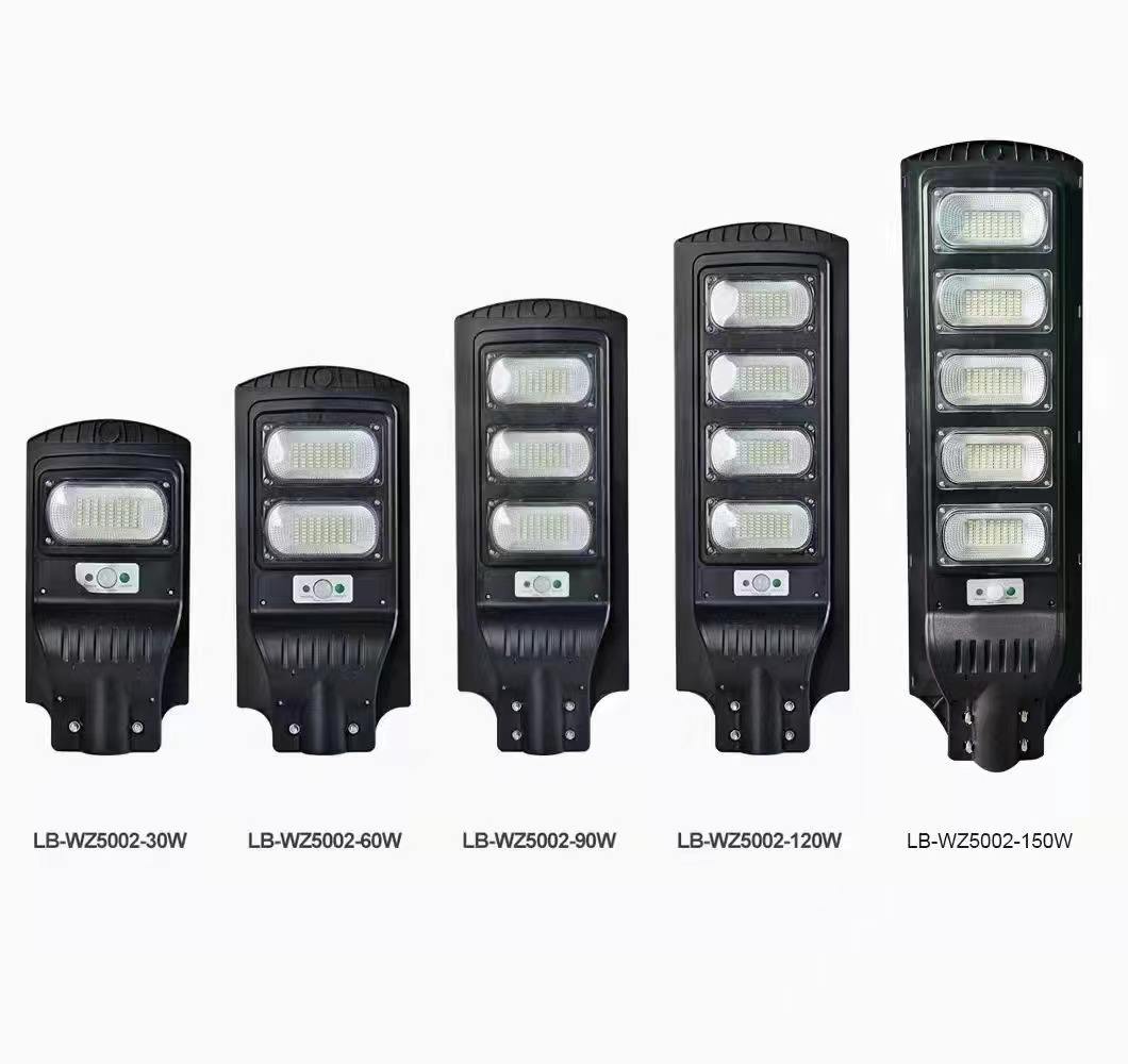 60W 90W 120W lumineux lampadaire solaire appliques solaires appliques murales extérieures solaires lumière à économie d'énergie lampe solaire de haute qualité lampadaire haute puissance IP65 extérieur étanche