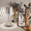 Fantaisie Veilleuses Led Veilleuse Designer Italien Lampe De Table En Cristal Mode Moderne USB Charge Romantique Cadeau Veilleuse Fleur LED Luminaire De Table