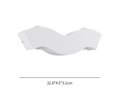 Nordic étanche 4W applique simple led salon fond applique hôtel hall couloir éclairage haut et bas lumière