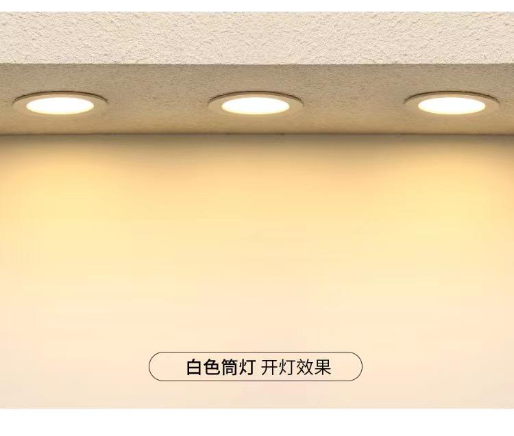 6W 8W 12W 18W LED Plafonnier Downlight Plafonnier Encastré Commercial Tricolore Température Spot Light