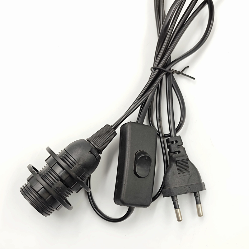 Douille CE porte-ampoule pied de lampe en plastique E14 anneau en plastique prise ronde 301 interrupteur gradateur 303 interrupteur prise de lampe au sel de l'himalaya
