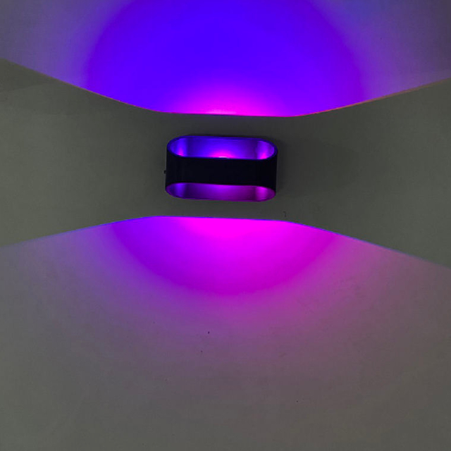 5W RGB applique haut et bas lampe d'intérieur bricolage couleur avec contrôleur applique murale intérieure applique murale RGB lumière de salon intérieur