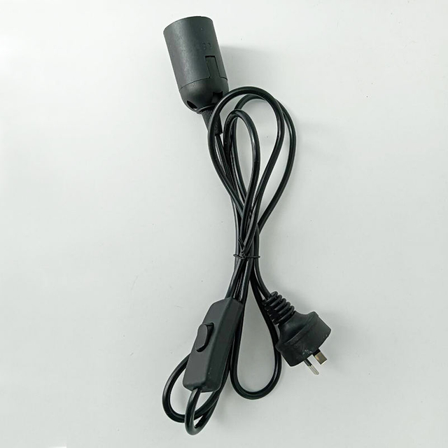 Matériau Support de lampe étanche E27 Plastique Noir Blanc PVC Style Caoutchouc Couleur Vis Origine Fer Cooper E27 support d'ampoule