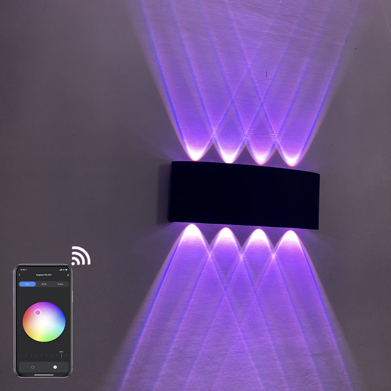 Lumière d'ambiance LED à changement de couleur avec application et télécommande