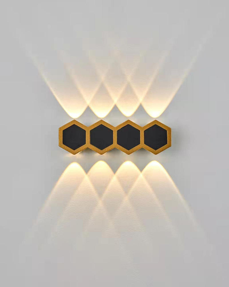 2W 3W 5W 6W 7W 8W moderne minimaliste blanc quantique applique murale en nid d'abeille tactile sensible applique moderne produits minimalistes