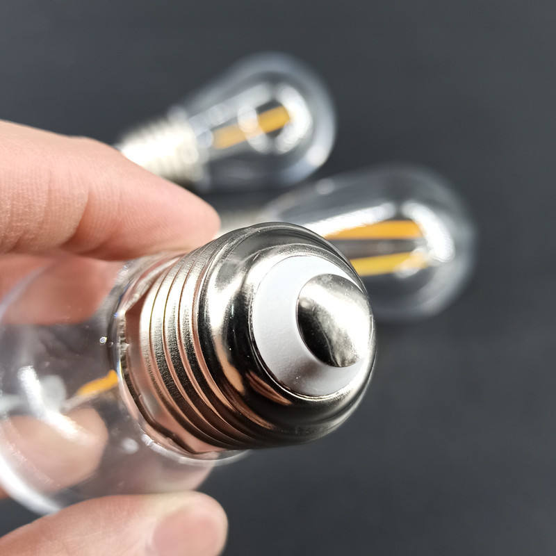 E14 S14 lampe à incandescence E27 lampe décorative chaîne LED ampoule 110V 3V solaire Edison ampoule vintage PC plastique A filament