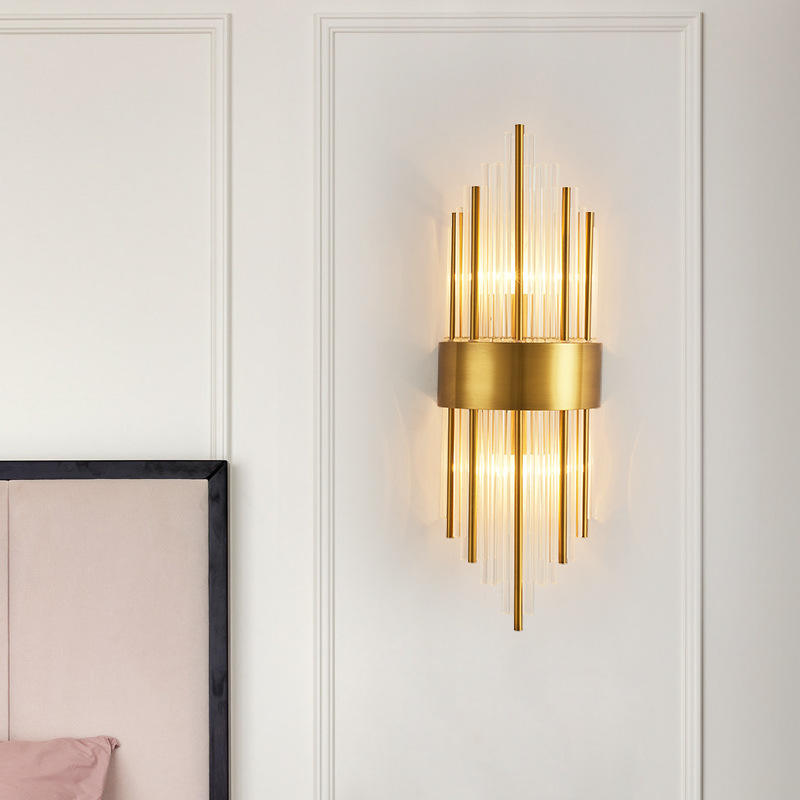 L'éclairage intérieur domestique moderne LED applique murale linéaire est applicable aux lampes murales de chambre à coucher et de salon lampes de luxe pour la maison