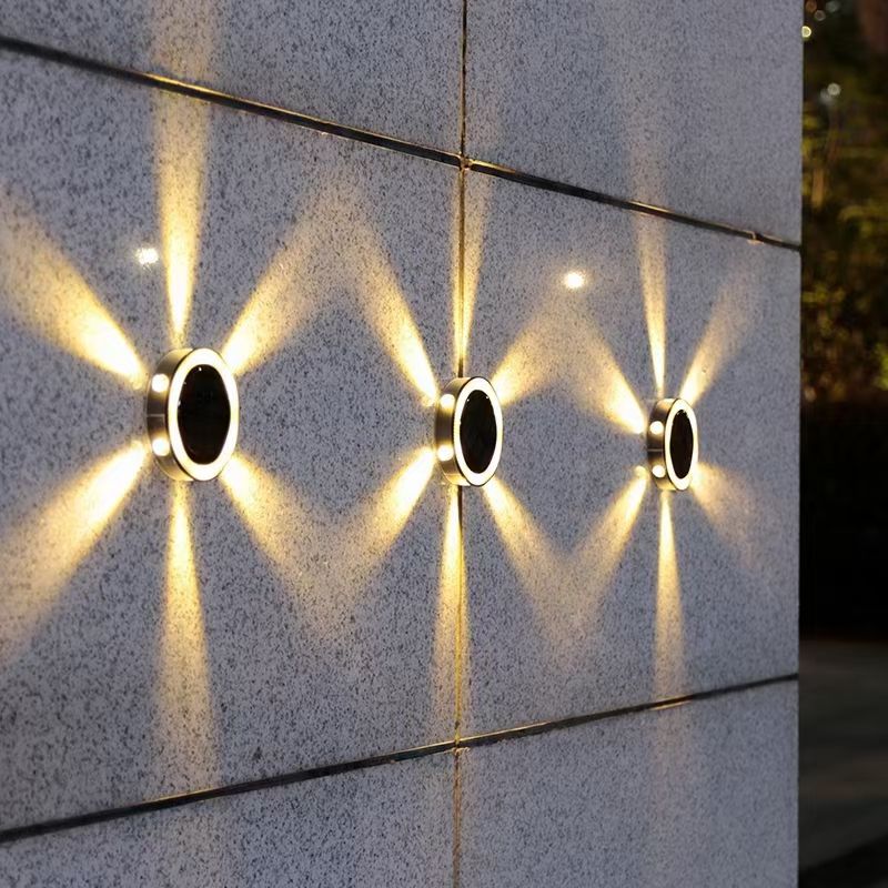 Moderne capteur de mouvement sécurité énergie d'urgence étanche jardin solaire maison lumière led solaire alimenté extérieur applique murale