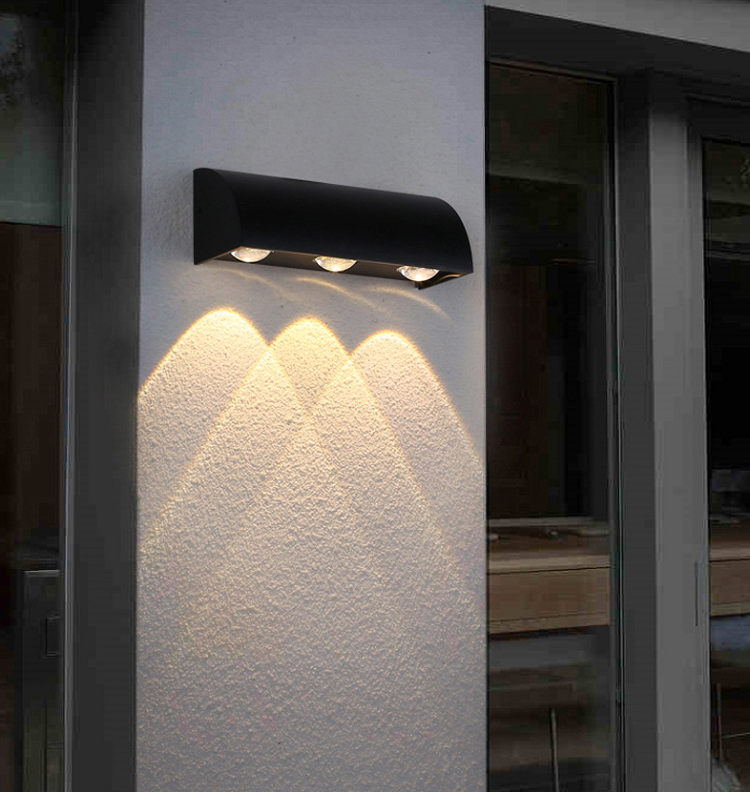 3W 6W Moderne simple extérieur étanche IP65 LED applique murale lampes de cour jardin applique murale prix usine