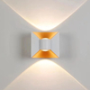 6W 12W Bow applique murale LED étanche applique murale jardin ménage lumières décoratives prix usine boîtier noir et blanc