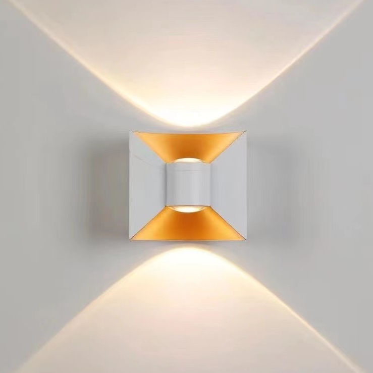 6W 12W Bow applique murale LED étanche applique murale jardin ménage lumières décoratives prix usine boîtier noir et blanc