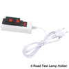 1.5m fil 2/4 broches luminaire blanc ue US prise testeur lampe à LED adaptateur interrupteur haute qualité pour conducteur LED puce lampe bande lumineuse