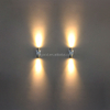 2x1W AC85-265V Aluminium Moderne LED Appliques Murales Applique Miroir Lumière pour Décoration Murale Intérieure Ou Éclairage